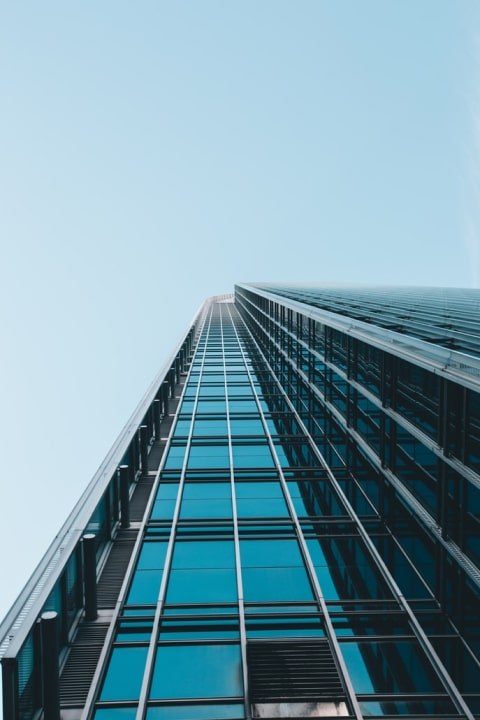 Glass office building